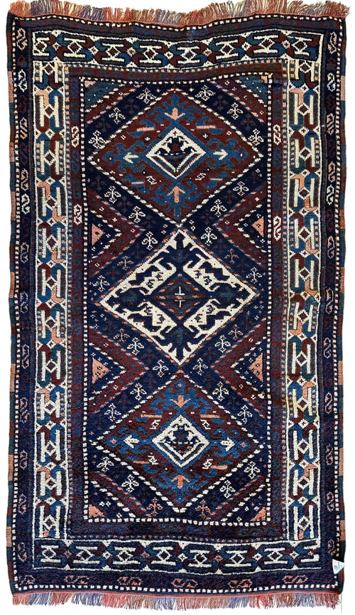 1920’s Antique Kurdish 4X3 Rug - Nuvé