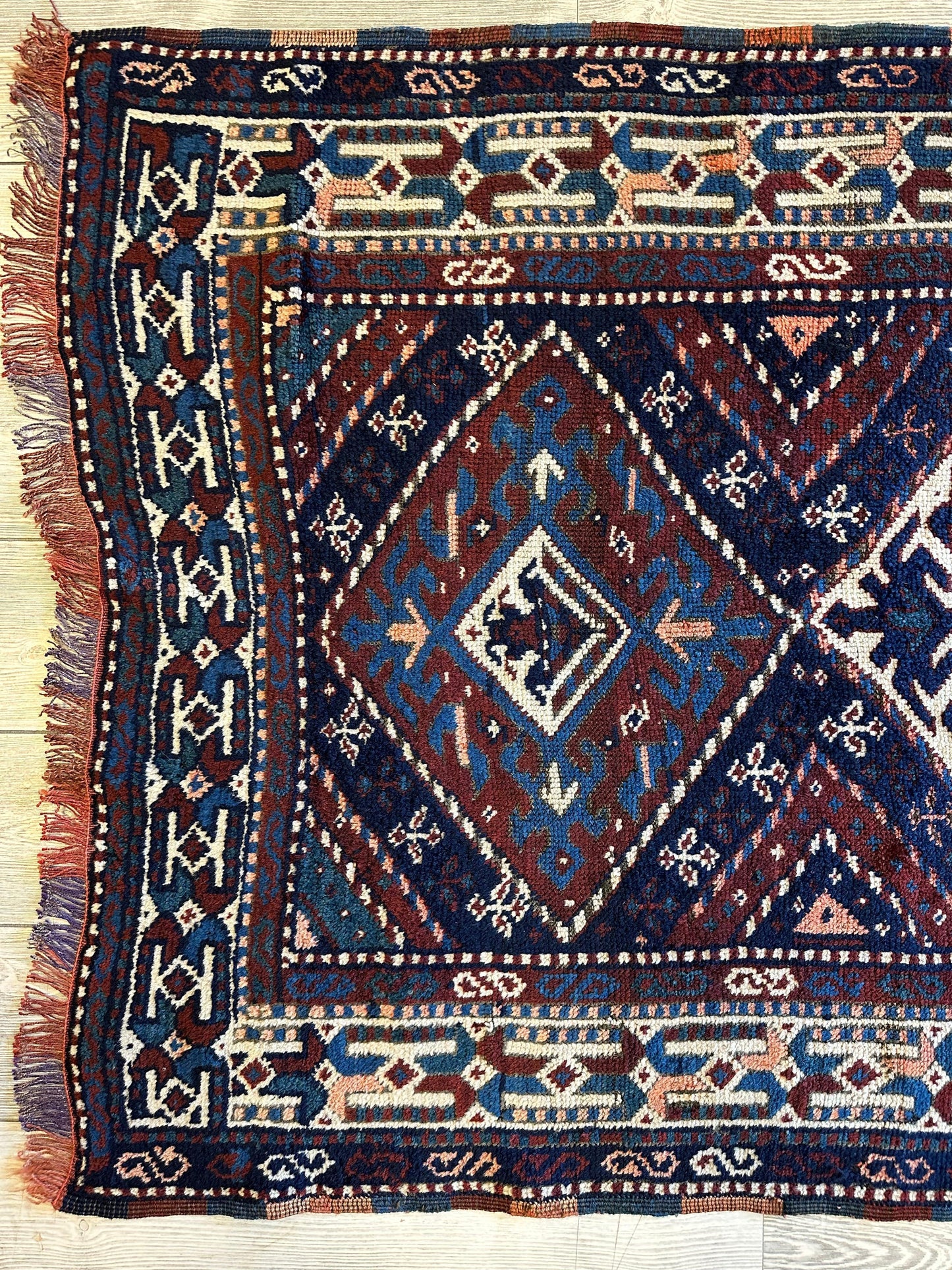 1920’s Antique Kurdish 4X3 Rug - Nuvé