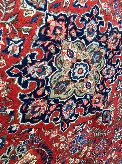 1940s Persian Yazd Area Rug 7’11” X 10’10″ - Nuvé