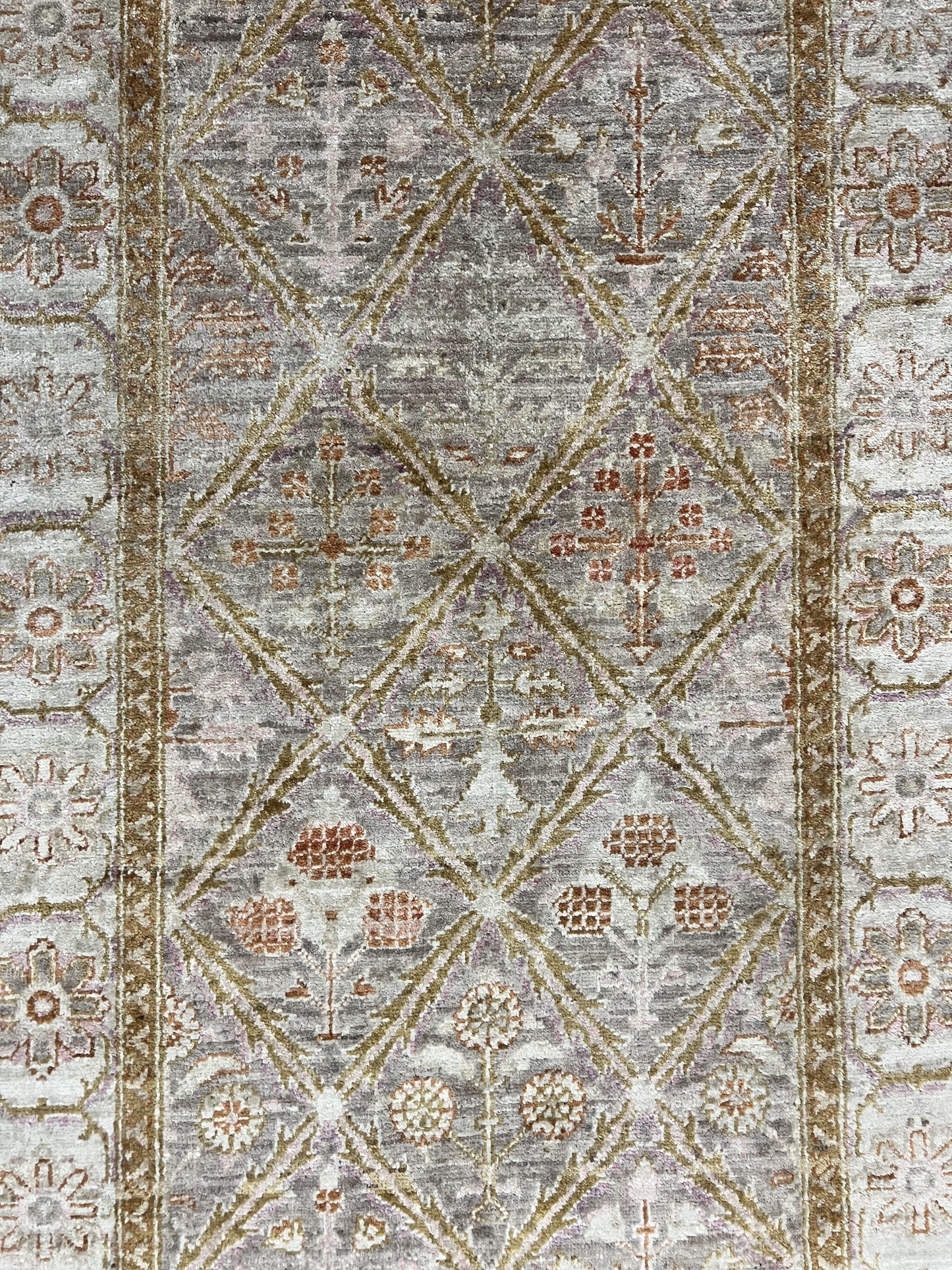 Pakistani Peshawar Rug 3x5, Safavieh Wool Handmade Hand Knotted Vintage Rug, Panel Design 3 x 5 Oriental Carpet - Nuvé