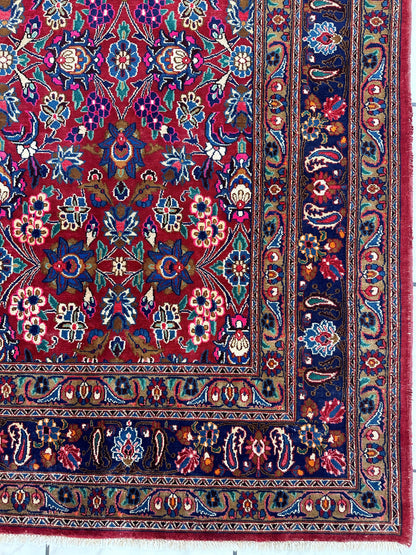 Persian Mashhad I Fine Allover Rug Wool 7 x 10 - Nuvé