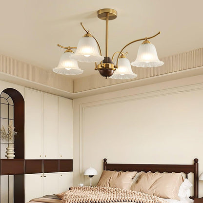 Flora Brass Chandelier - Nuvé