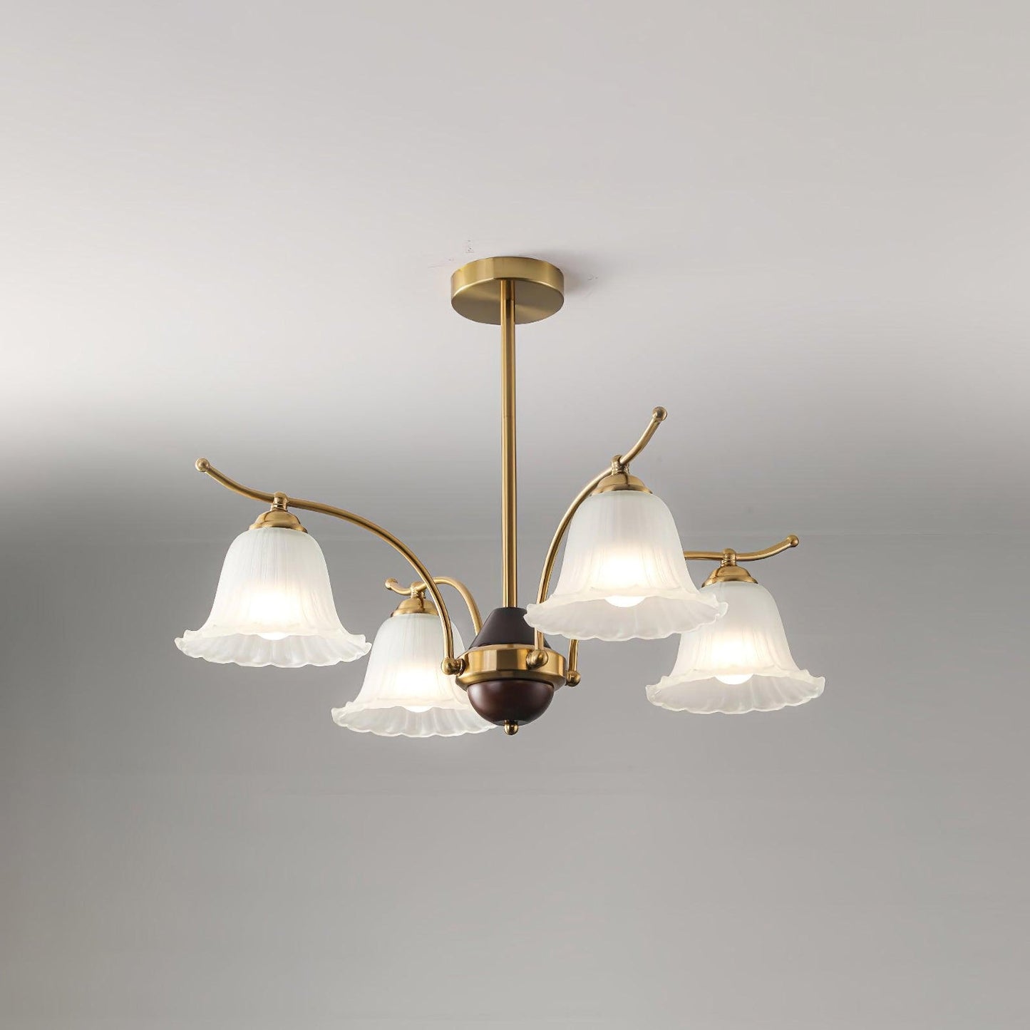 Flora Brass Chandelier - Nuvé