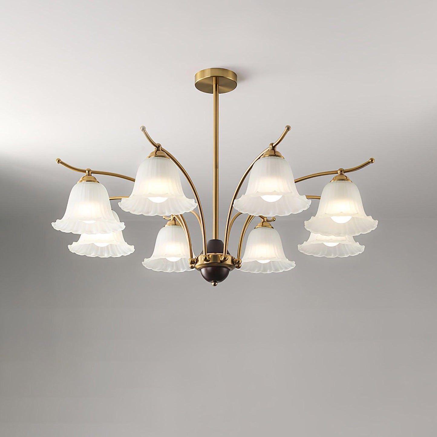 Flora Brass Chandelier - Nuvé
