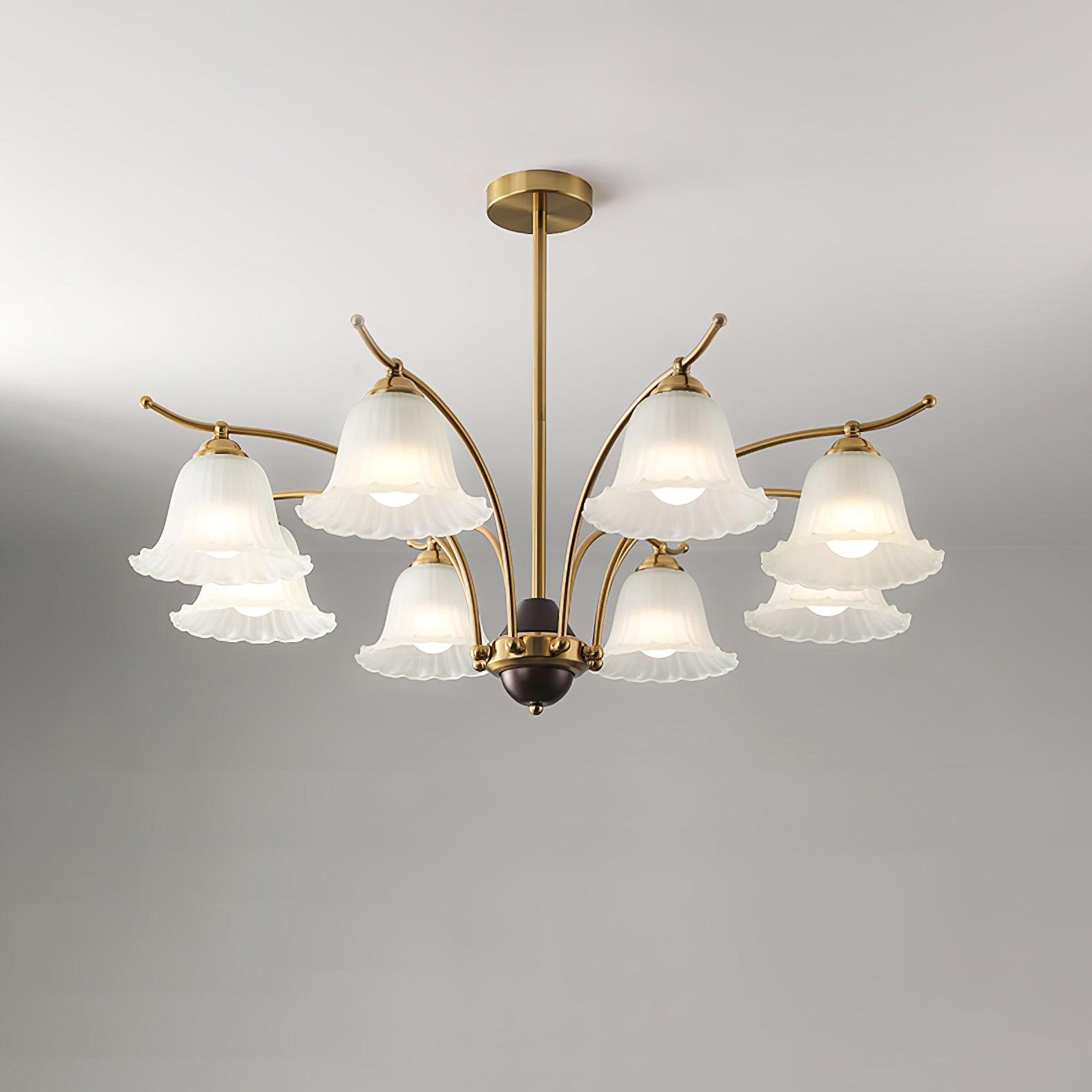 Flora Brass Chandelier - Nuvé