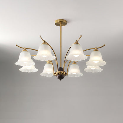 Flora Brass Chandelier - Nuvé