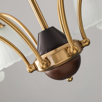 Flora Brass Chandelier - Nuvé
