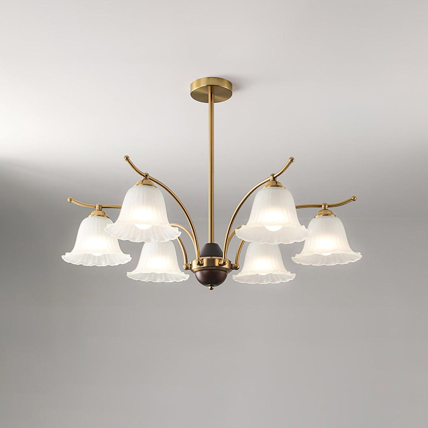 Flora Brass Chandelier - Nuvé
