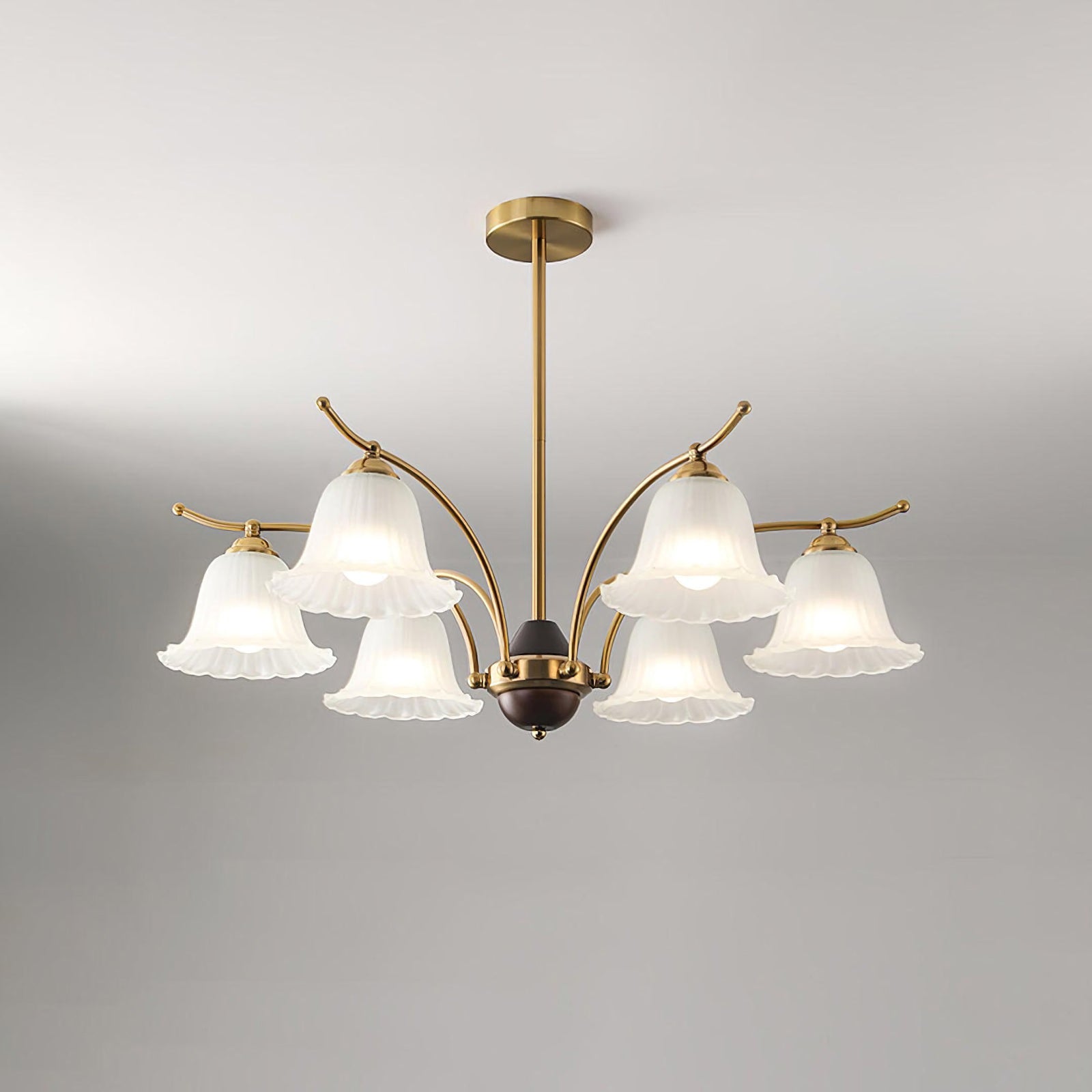 Flora Brass Chandelier - Nuvé