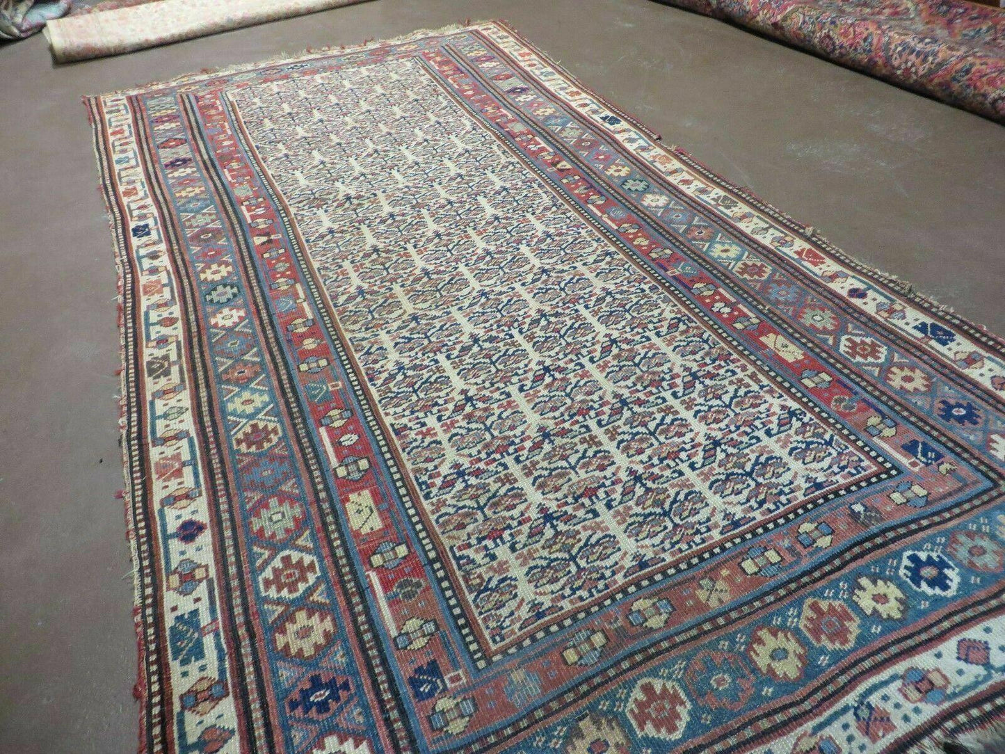 5' X 9' Antique Handmade Caucasian Kuba Wool Rug Veg Dye Runner Nice - Nuvé