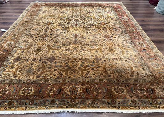 Indo Persian Rug 8x10, Teawash Bidjar Carpet, Allover Pattern - Nuvé