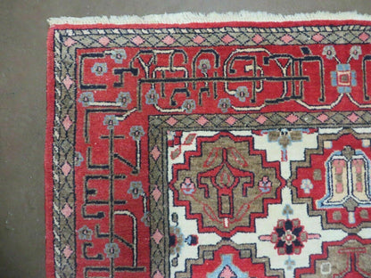 4' X 6' Antique Handmade Turkish Anatolian Wool Rug Vegetable Dyes - Nuvé