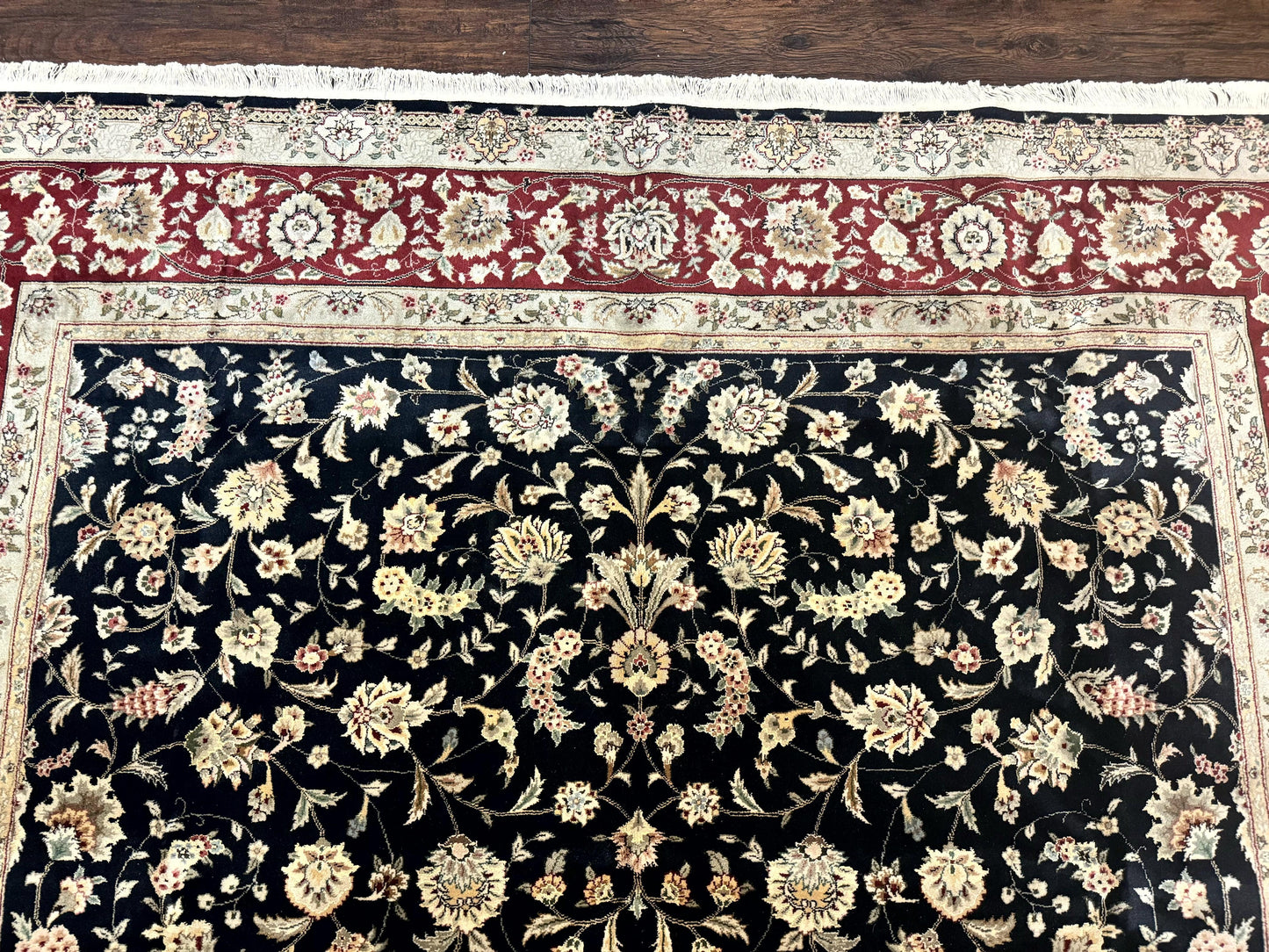 Black Pak Persian Rug 8x10, Floral Allover - Nuvé