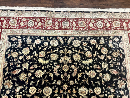 Black Pak Persian Rug 8x10, Floral Allover
