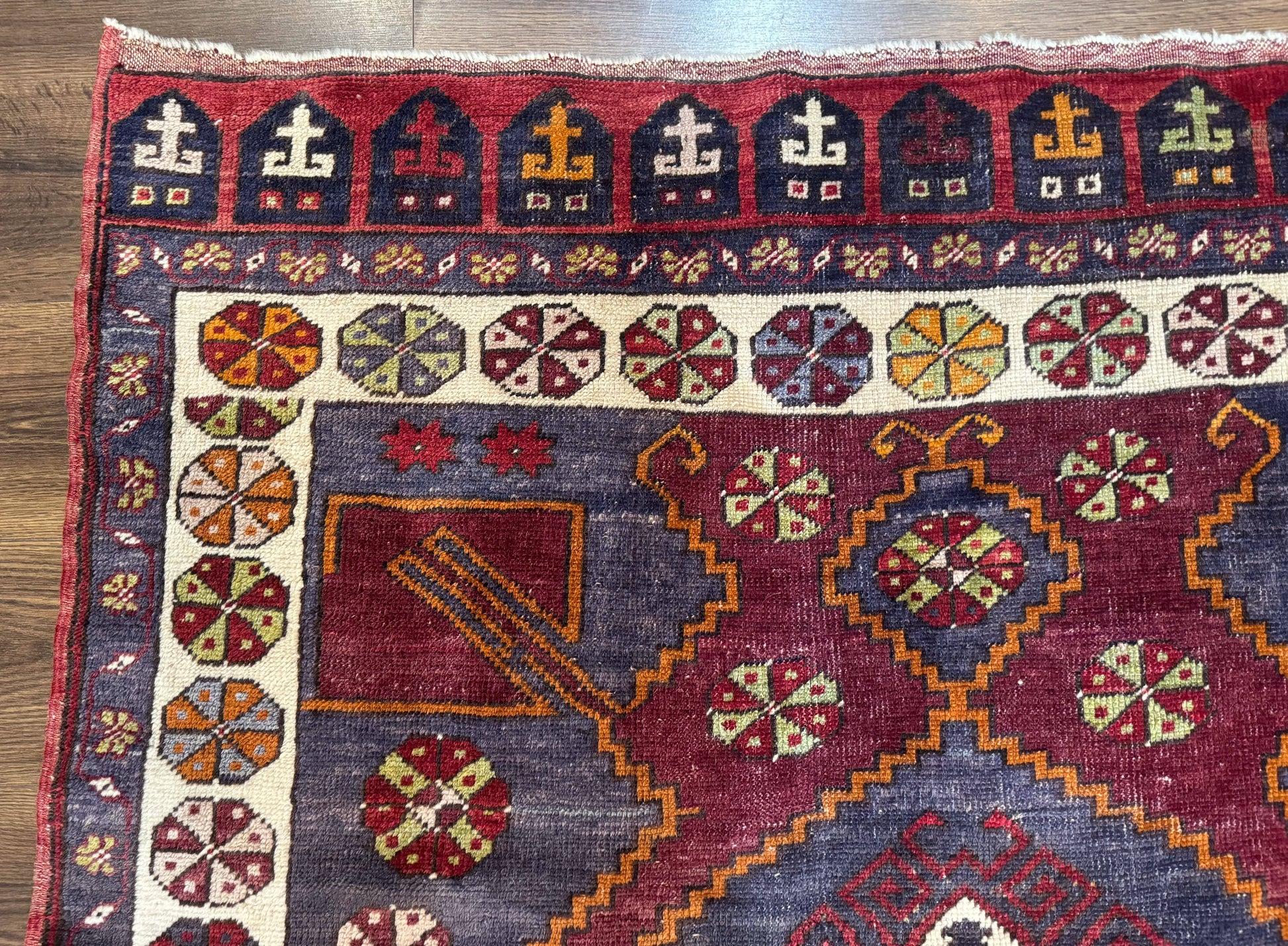 Turkish Kazak Rug 5x7, Geometric - Nuvé