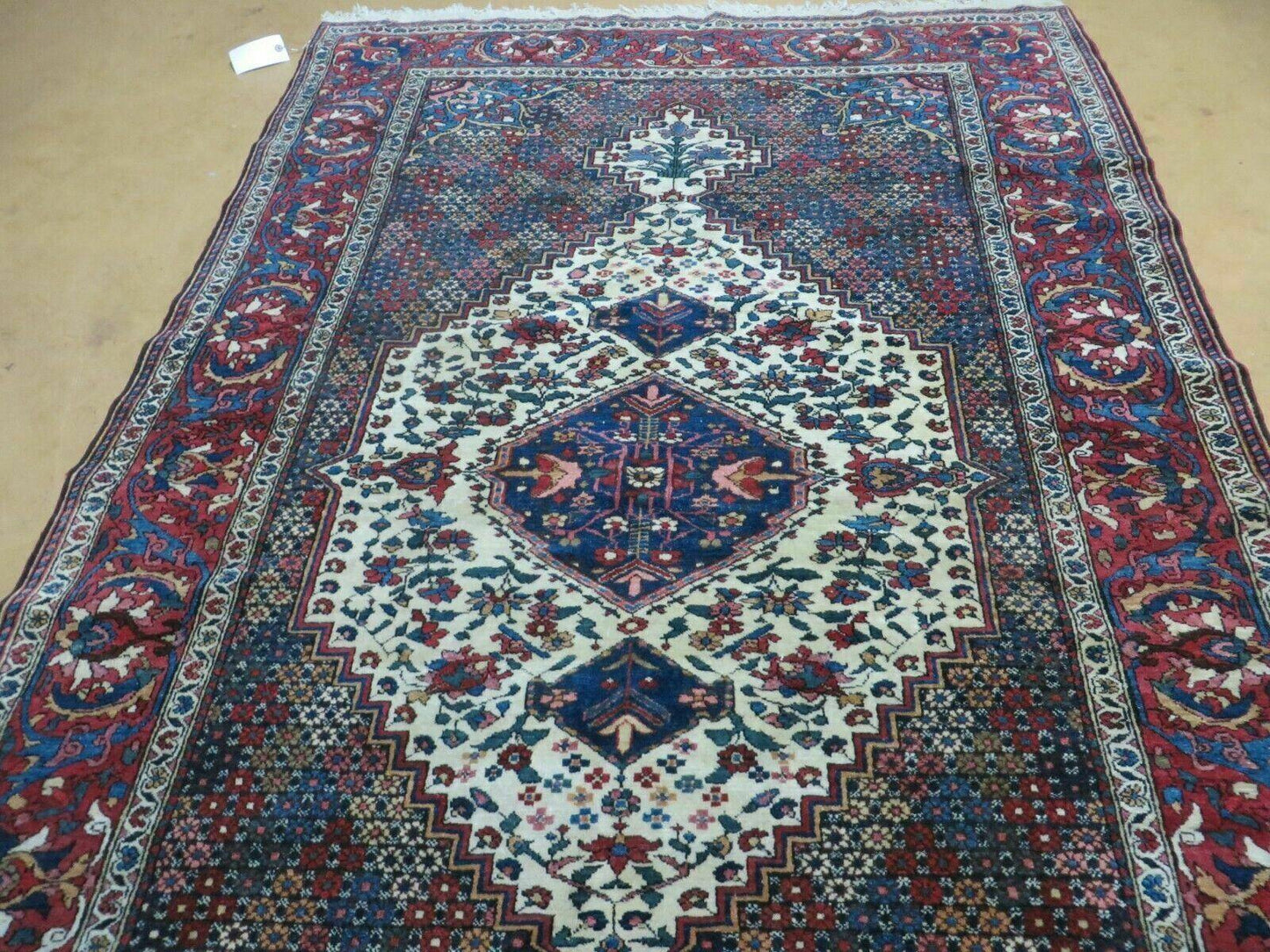 4' X 7' Vintage Handmade Turkish Floral Orient Medallion Wool Veg Dye Rug Nice - Nuvé
