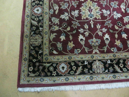 4' X 6' Handmade Finely Knotted Indian Agra Pattern Wool Rug Nice - Nuvé