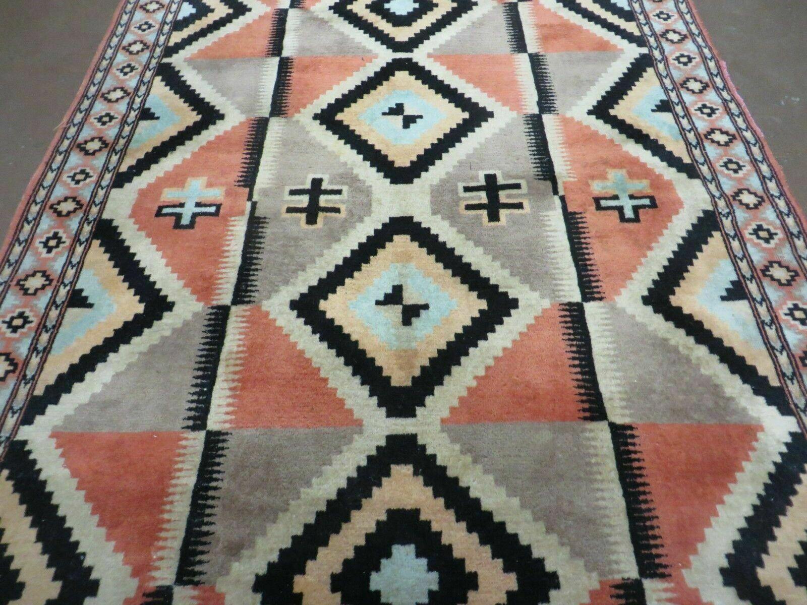 4' X 6' Vintage Handmade Turkish Melas Oushak Wool Rug Carpet Mehrab Red Nice - Nuvé