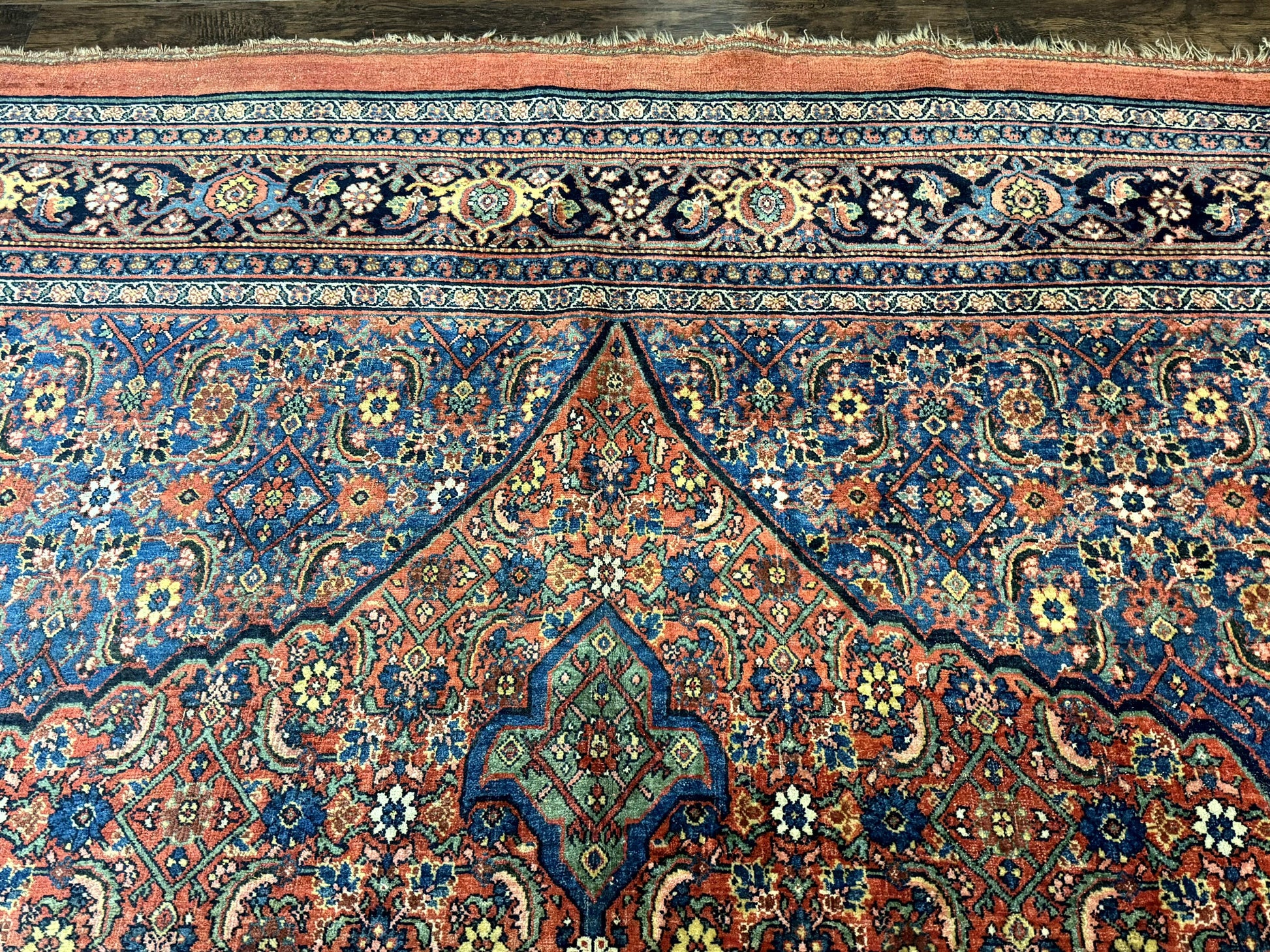 Antique Persian Bijar Rug 7x15 - Nuvé