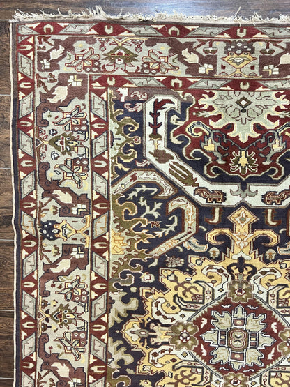 Antique Caucasian Rug, Kuba Seychour Rug, Handmade Wool Oriental Carpet, Azerbaijan Rug - Nuvé