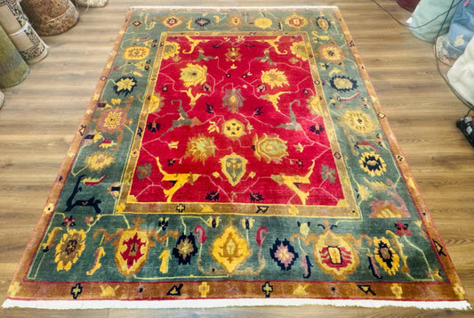 Tufenkian Rug 8x10, Tibetan Room Sized Carpet, Soft Thick Wool Pile - Nuvé