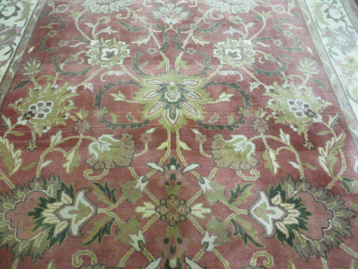 6' X 9' Vintage Handmade Indian Floral Oriental Wool Rug Veg Dyes Nice - Nuvé