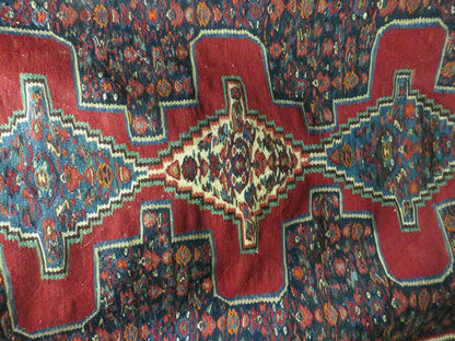 4' X 5' Antique Handmade Turkish Wool Kilim Flat weave Rug Blanket Tribal - Nuvé