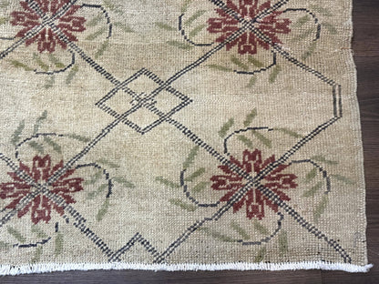 Turkish Rug 5x6, Oushak Carpet, Beige - Nuvé