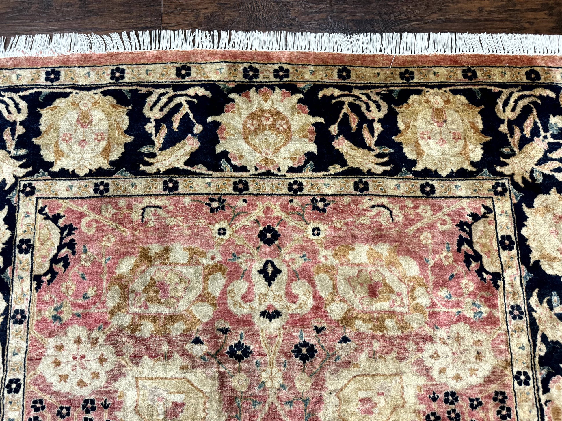 Indian Agra Rug 6x9, Allover Pattern, Traditional Wool Oriental Carpet - Nuvé