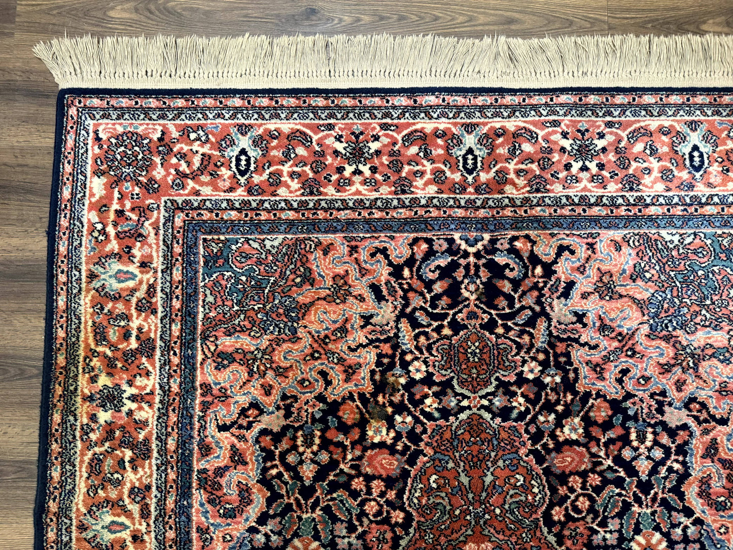 Karastan Rug 5.9 x 9, Kashan Medallion #741, Original Collection 700 Series, Discontinued, Wool Pile