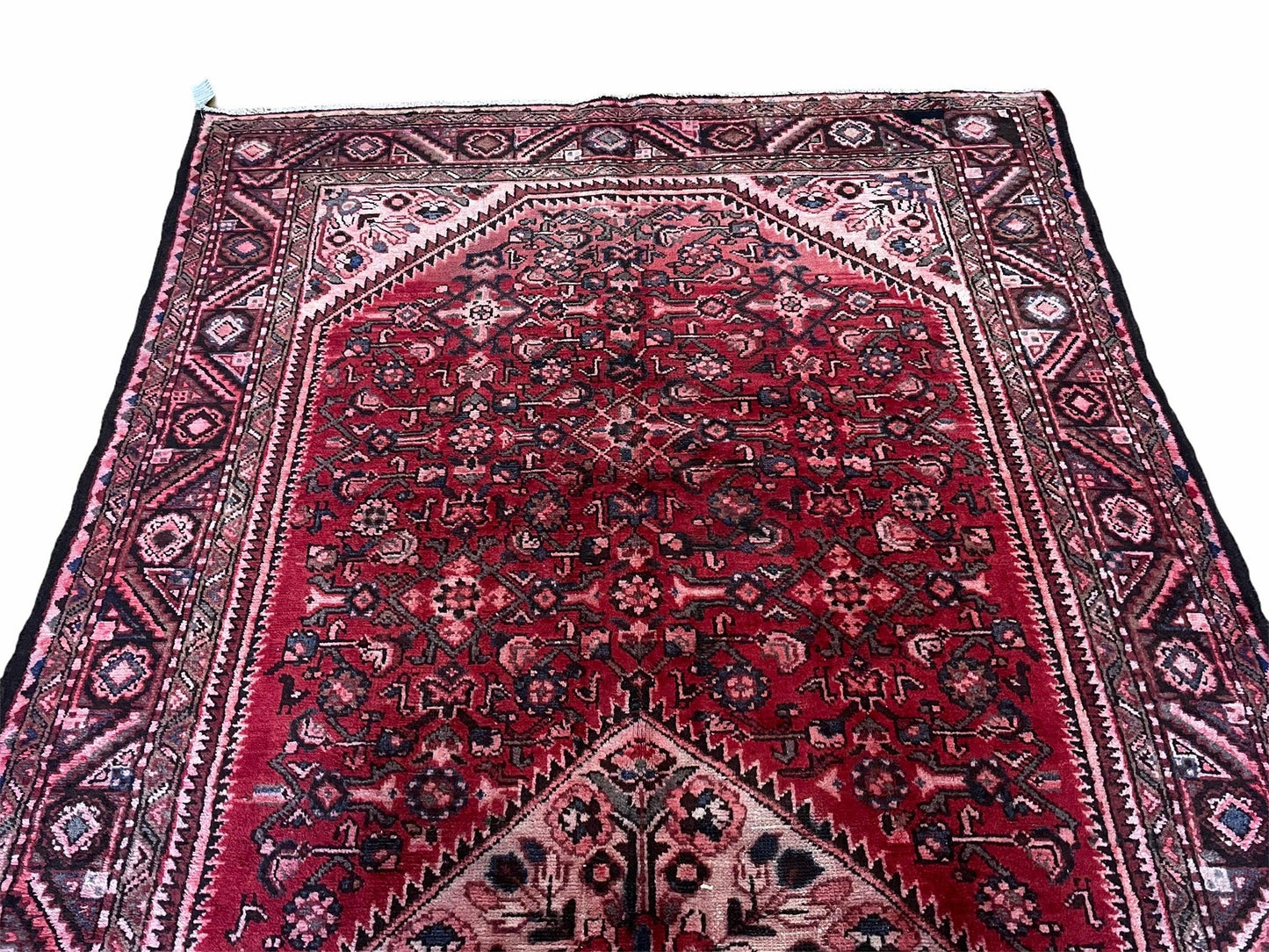 5.5 X 10 Antique Handmade Wool Tribal Gallery Rug All Over Red Runner Corridor - Nuvé