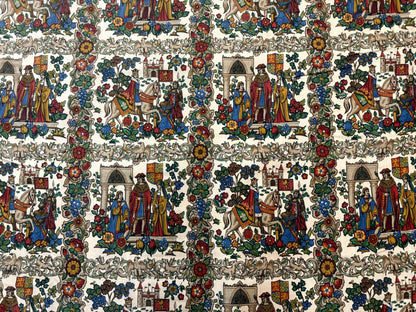 Vintage European Tapestry 4x4, Medievel Design - Nuvé