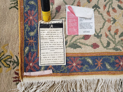 Tufenkian Rug 5.9 x 8.6, Tibetan Nepalese Rug, Hand Knotted, Soft Shiny Wool, Repeated Motifs, Contemporary Modern, Area Rug 6x9, Vintage - Nuvé