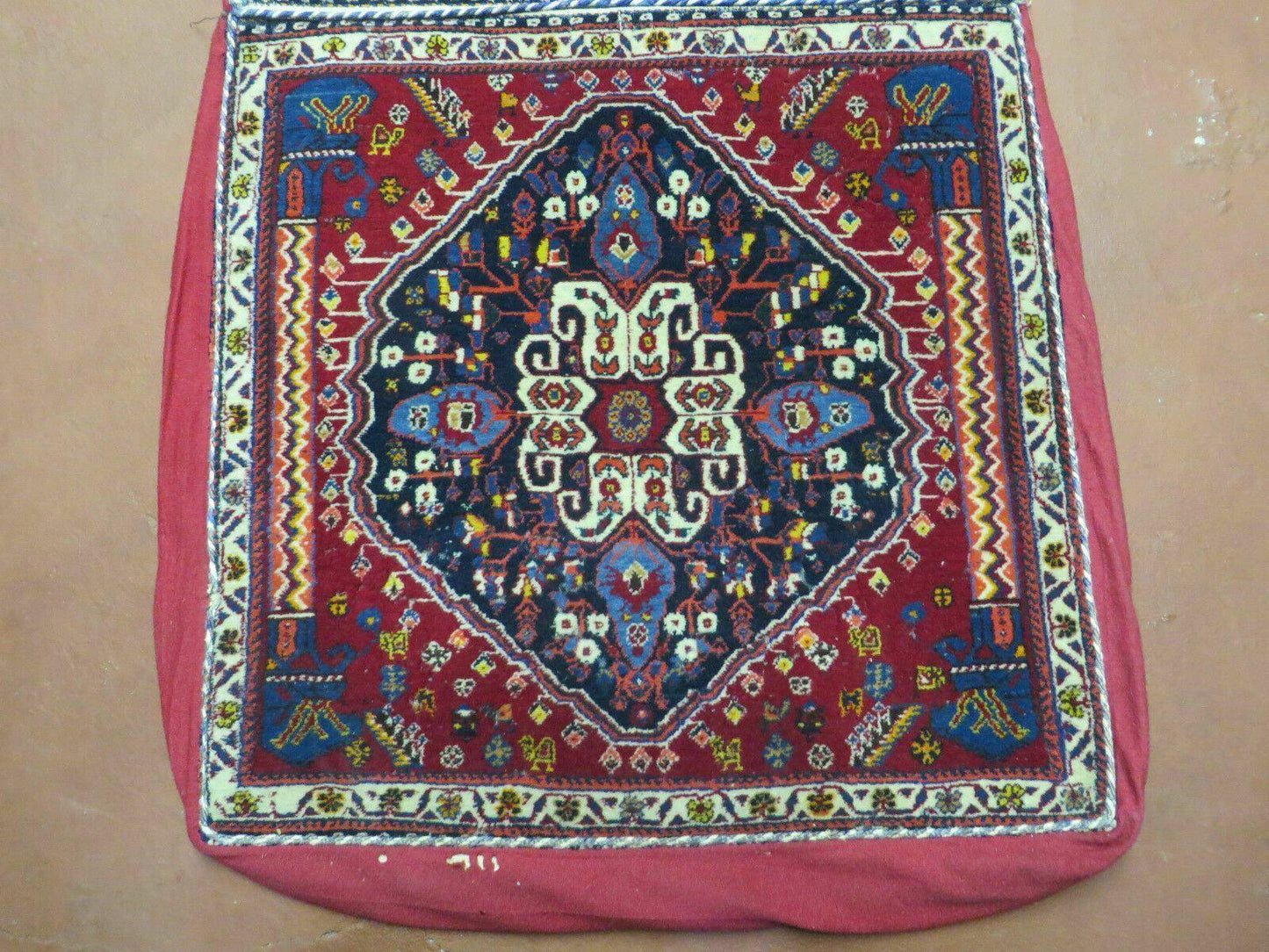 2'X 4' Antique Handmade Turkish Floral Oriental Wool Rug Pillow Case Cushion - Nuvé