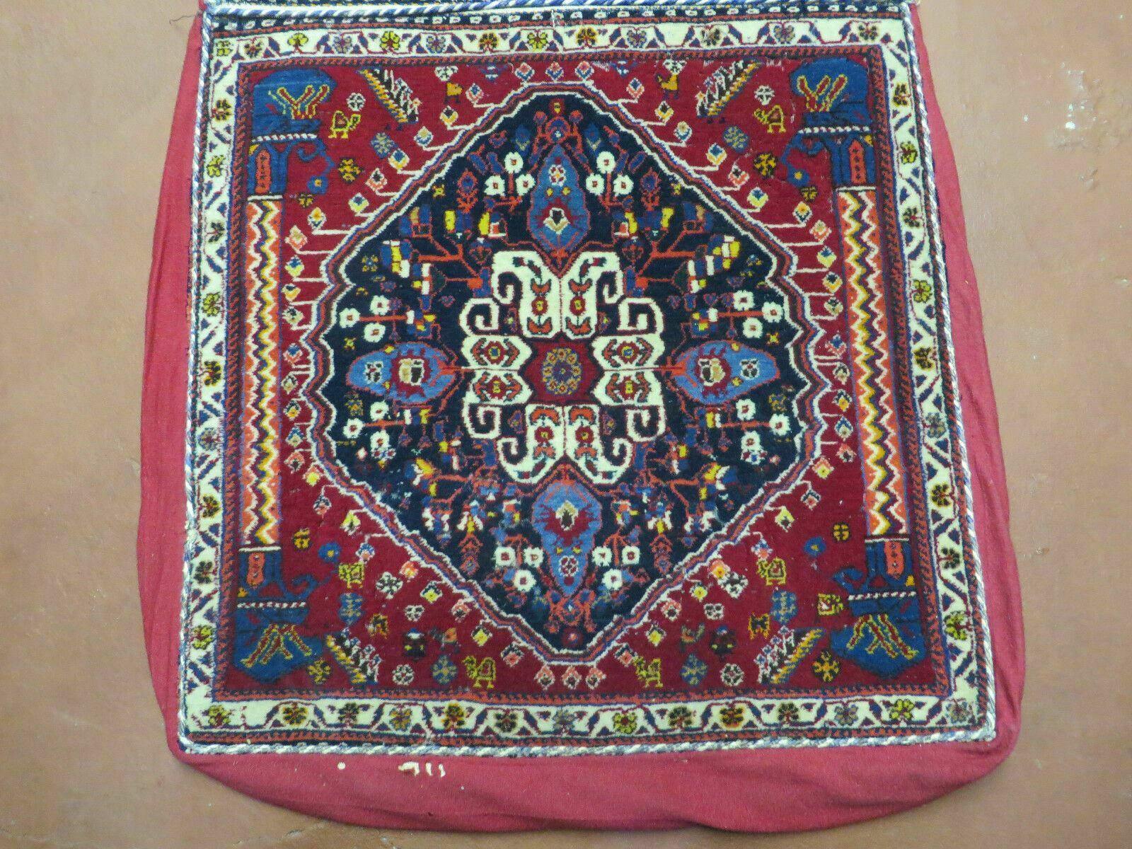 2'X 4' Antique Handmade Turkish Floral Oriental Wool Rug Pillow Case Cushion - Nuvé
