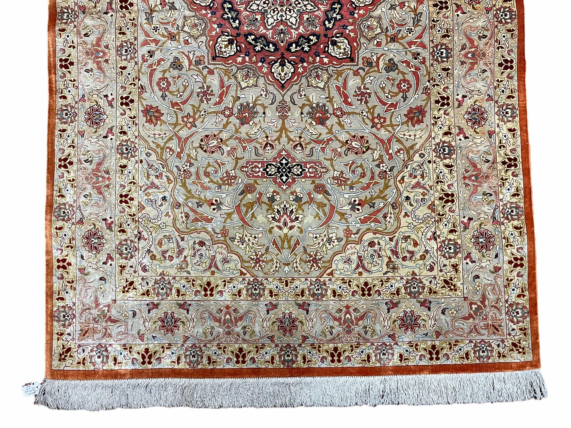 3' X 5' Vintage Fine Handmade Turkish Oriental Silk Rug 900 KPSI Wow - Nuvé