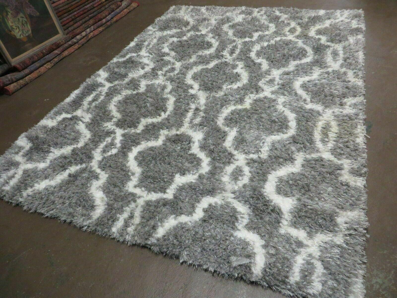 5' X 7' Modern Contemporary Israel Made Glimmer 205-45 Shag Rug Acrylic Bohemian Boho Home Décor - Nuvé