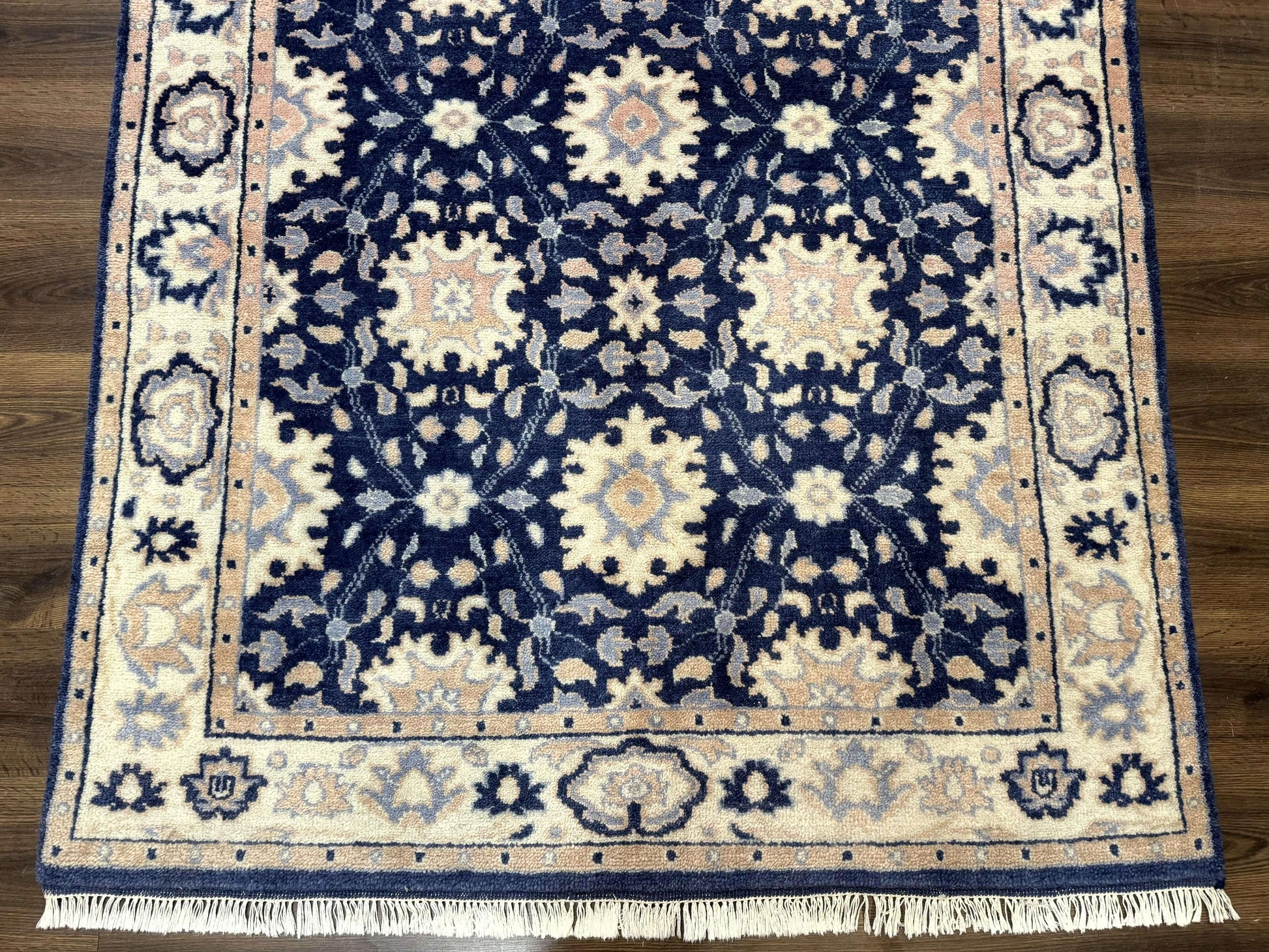 Blue and Beige Indian Rug, Indo Persian Carpet - Nuvé