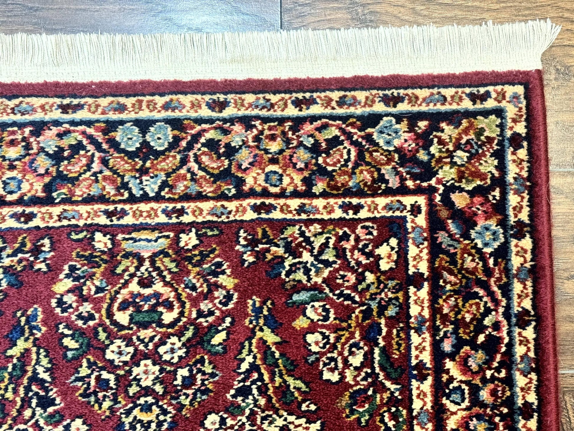 Karastan Runner Rug 2.6 x 8.6, Red Sarouk #785, Original 700 Series, Wool Karastan Runner Rug, Rare - Nuvé