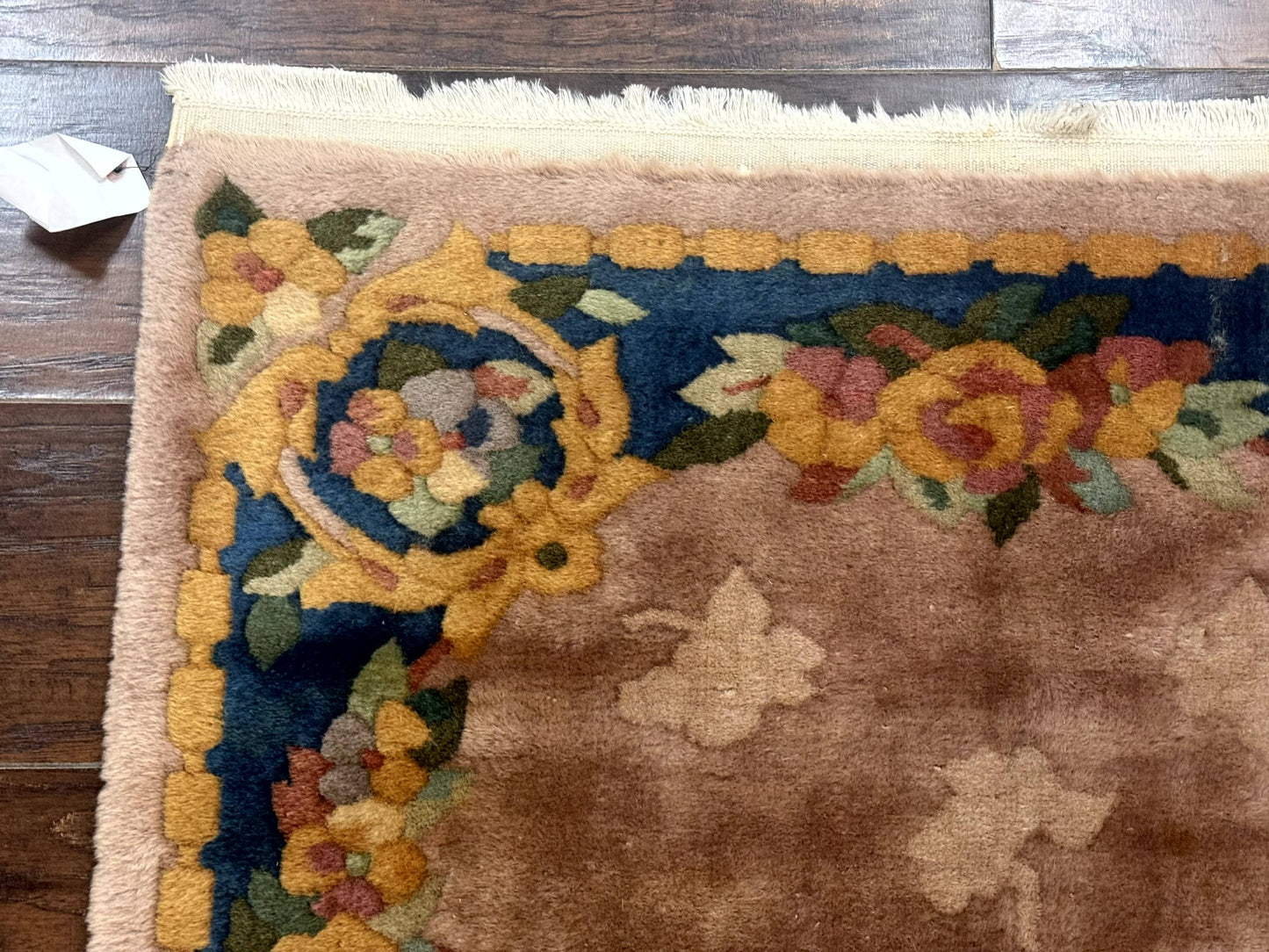 Chinese Wool Rug 3x5, Vintage 90 Line Carpet, Small Art Deco Rug - Nuvé