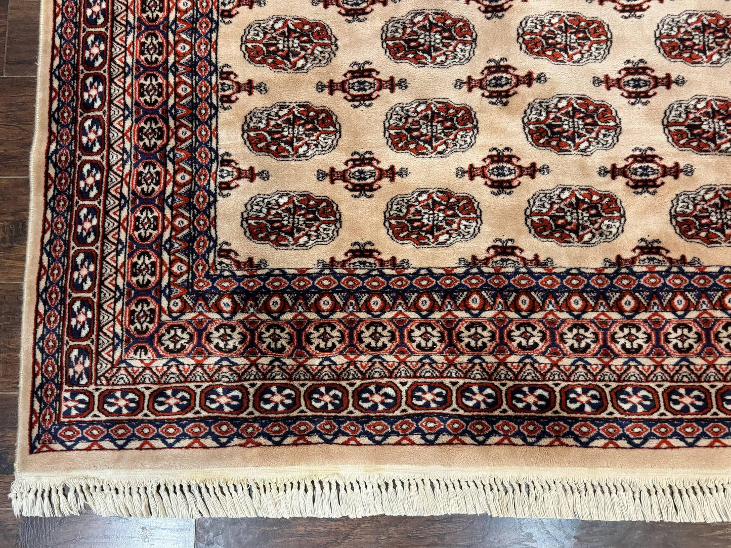 Karastan Rug 8.2 x 11.6 Beige Bokhara, Wool Pile, Vintage Discontinued Karastan Area Rug, Belgium Power Loomed Rug - Nuvé