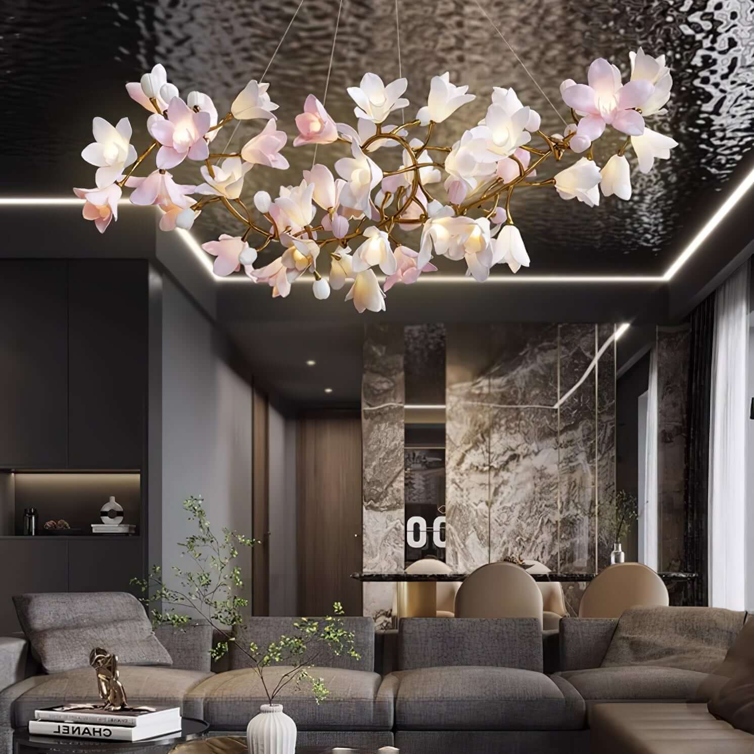 Circular Blossom Chandelier - Nuvé