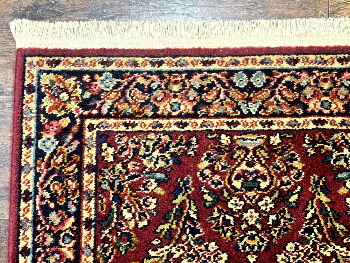 Karastan Runner Rug 2.6 x 8.6, Red Sarouk #785, Original 700 Series, Wool Karastan Runner Rug, Rare - Nuvé