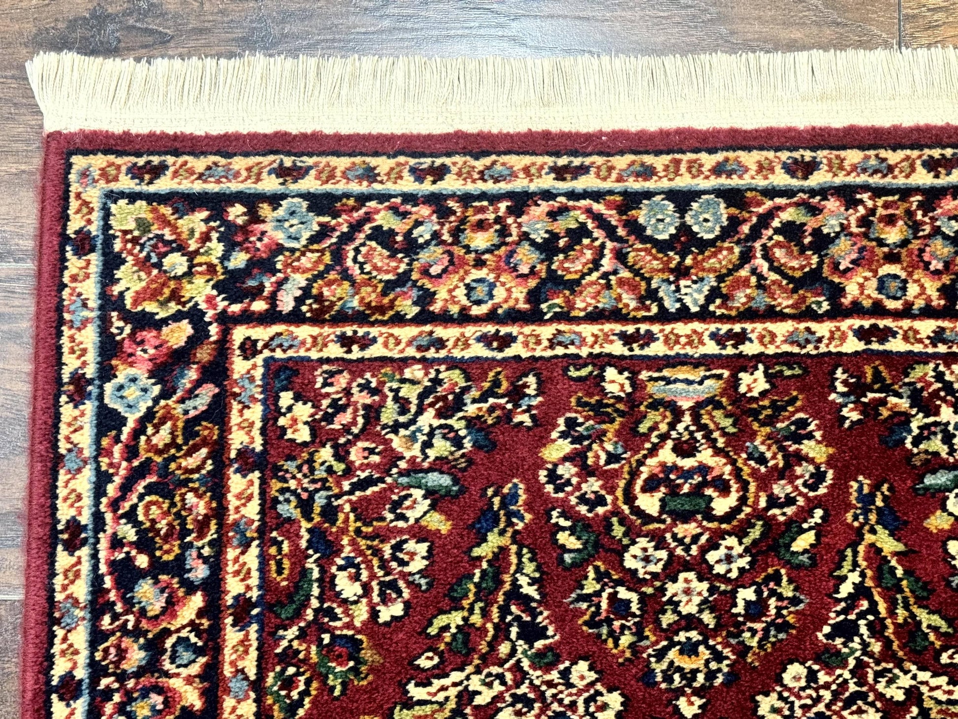 Karastan Runner Rug 2.6 x 8.6, Red Sarouk #785, Original 700 Series, Wool Karastan Runner Rug, Rare - Nuvé