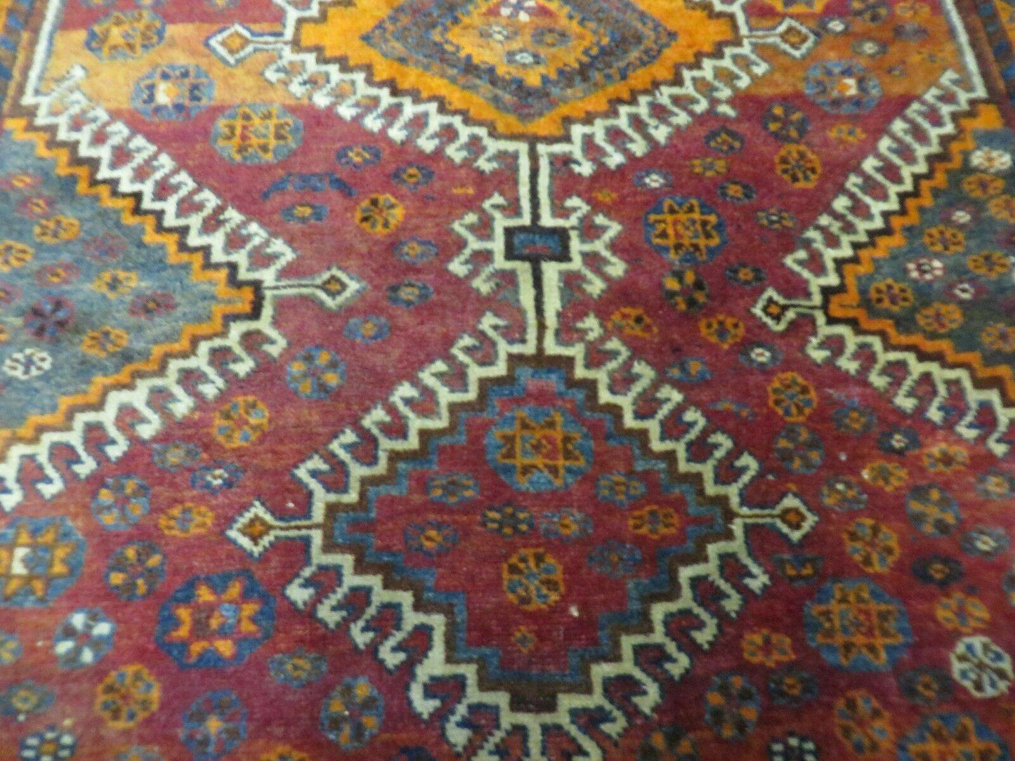 4' X 7' Antique Handmade Tribal Turkish Wool Rug Nice - Nuvé