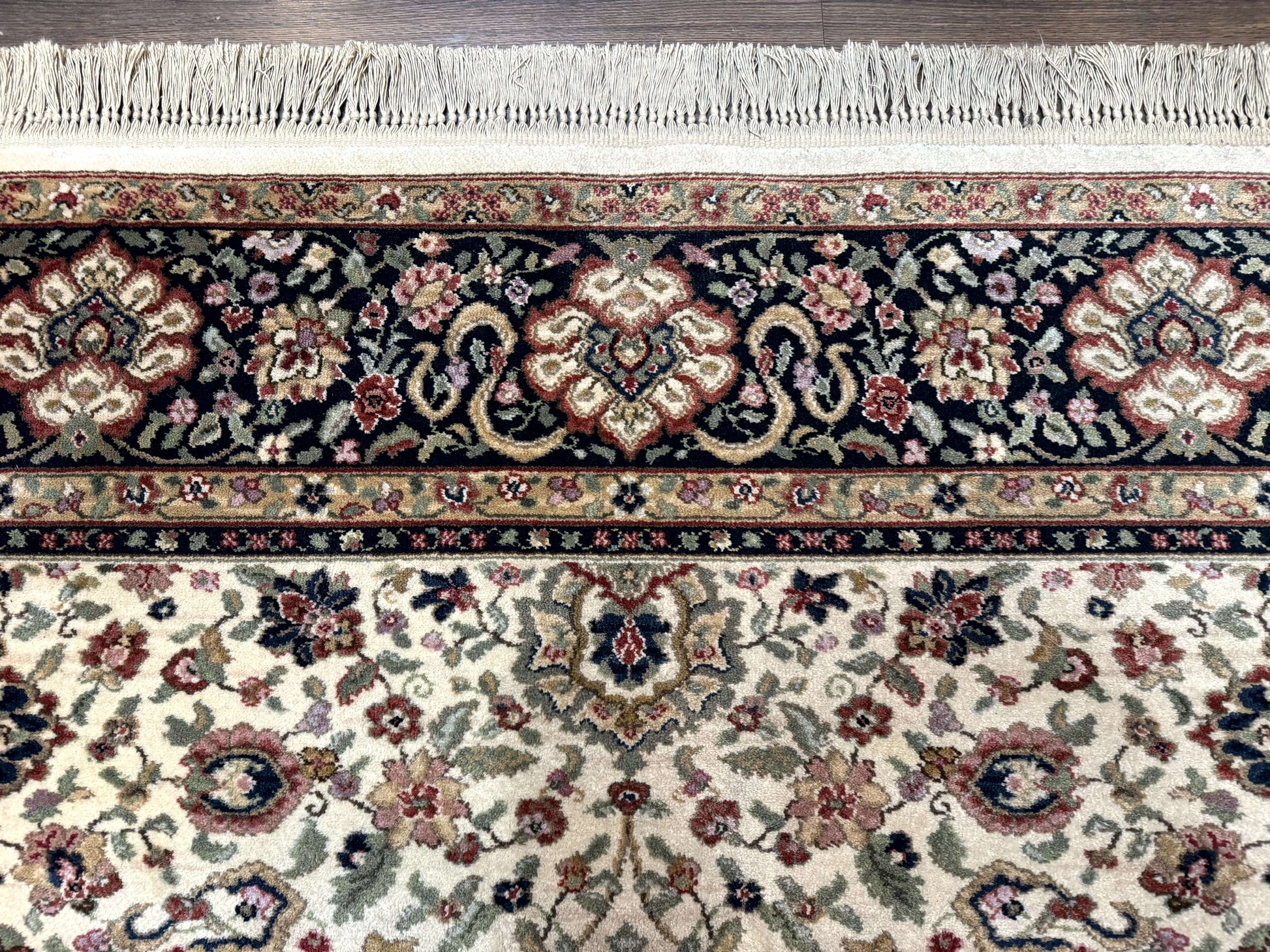 Karastan Rug 8.8 x 12 Ivory Indo Kirman #700/706, Wool Original Series - Nuvé