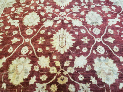 8' X 10' Handmade Peshawar Floral Oriental Wool Rug Hand Knotted Carpet Nice - Nuvé