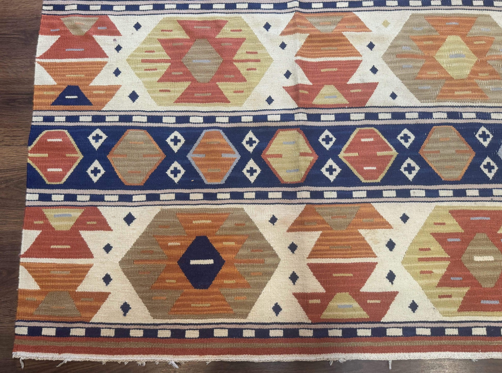 Turkish Kilim Rug 8x11, Handmade, Wool, Nourison Rug - Nuvé