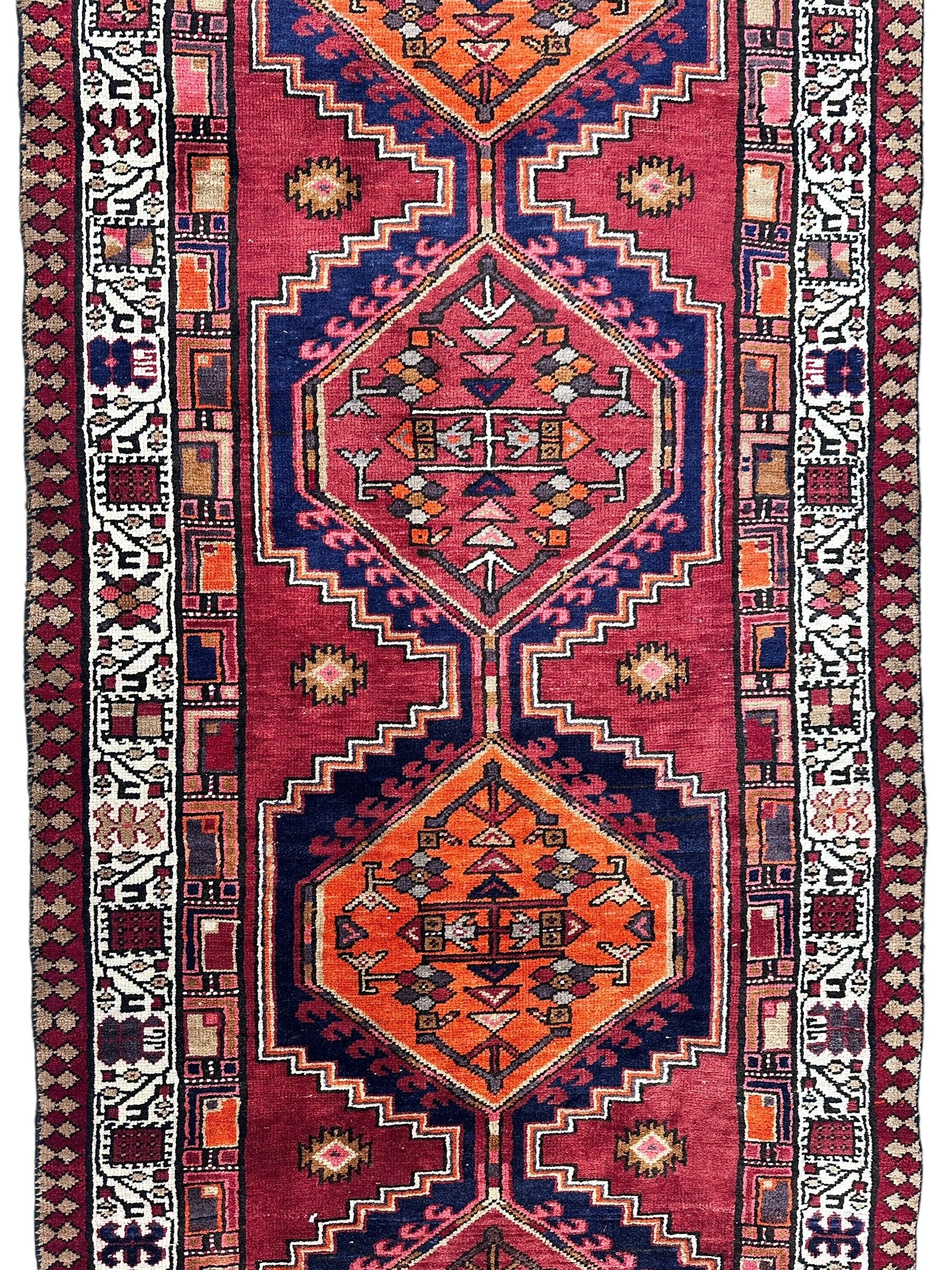 Vintage Persian Sarab Wool Runner Rug 3’4 x 10’7” - Nuvé