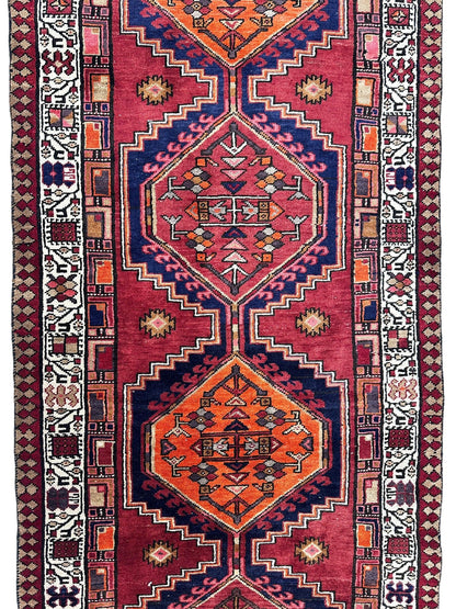 Vintage Persian Sarab Wool Runner Rug 3’4 x 10’7” - Nuvé